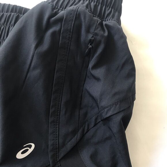 Avia Running Shorts Womens Size M Brief Lined Elastic Waist Zip Pocket Mesh Goth - Picture 4 of 11